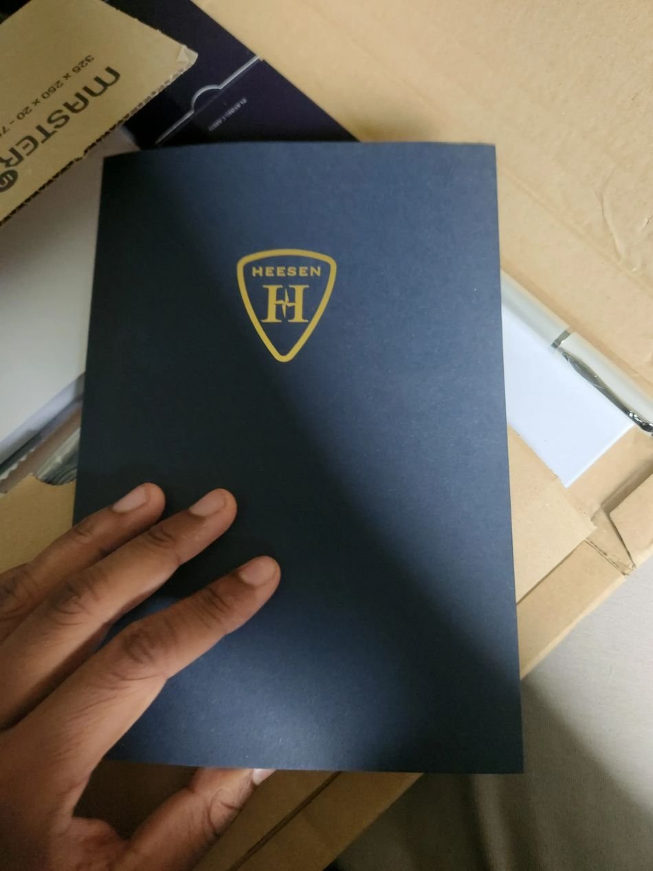 Branded package from Heesen